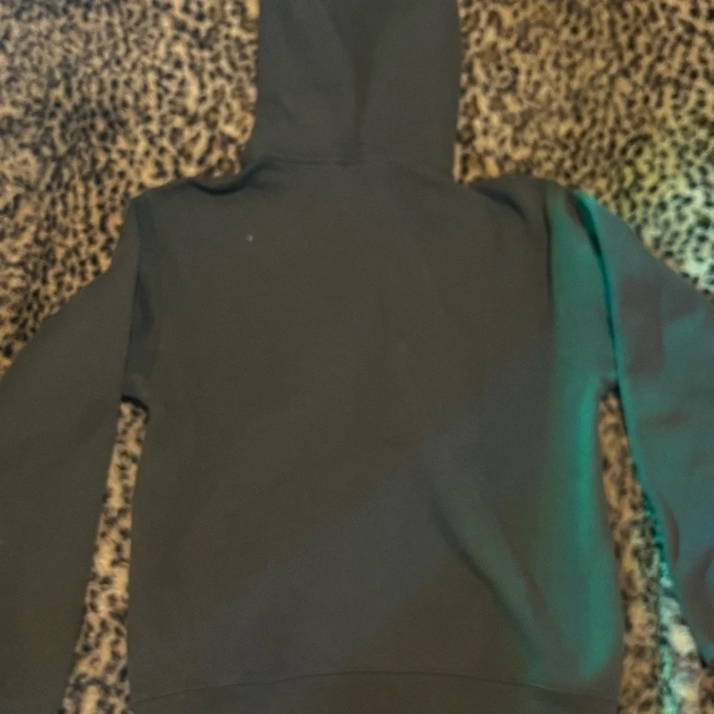 vintage dark olive aritzia cozy fleece perfect hoodie - Picture 2 of 4